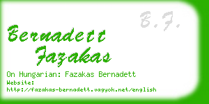 bernadett fazakas business card